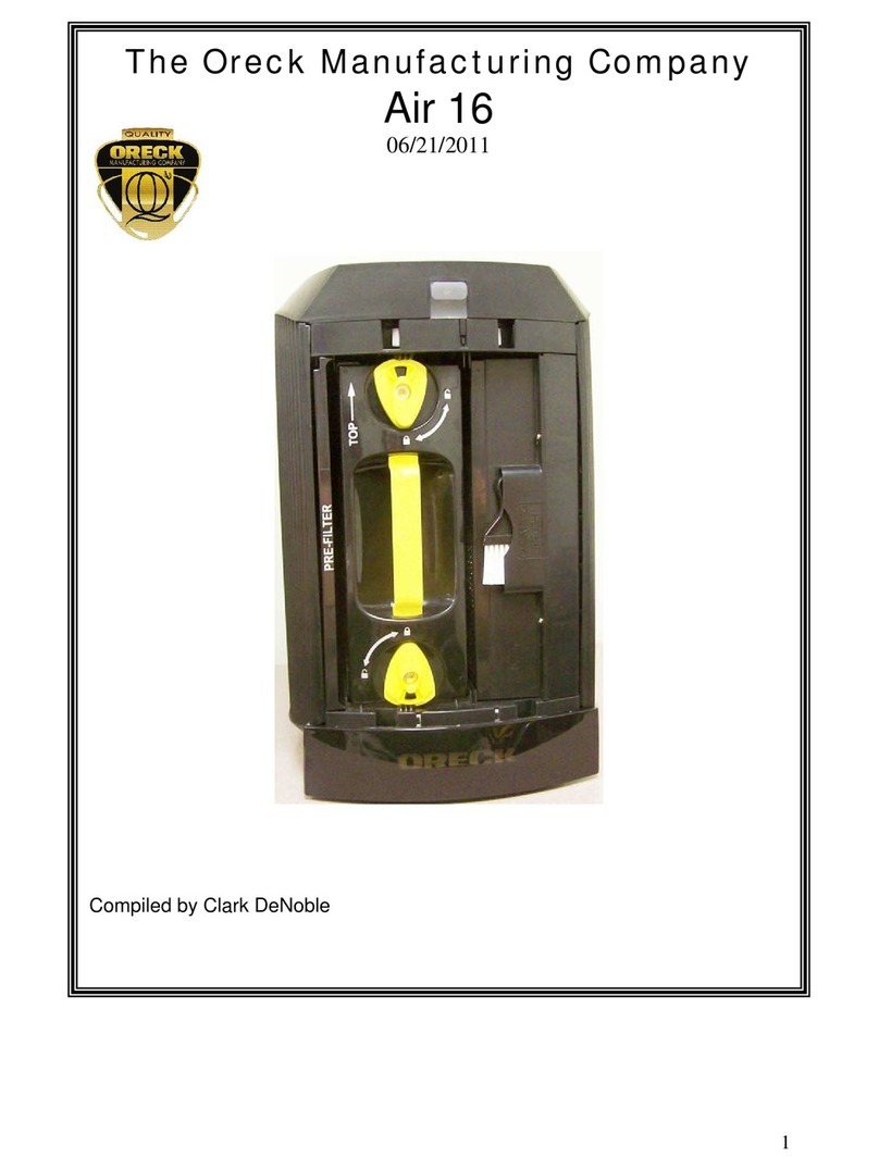 Oreck Air 16 manual