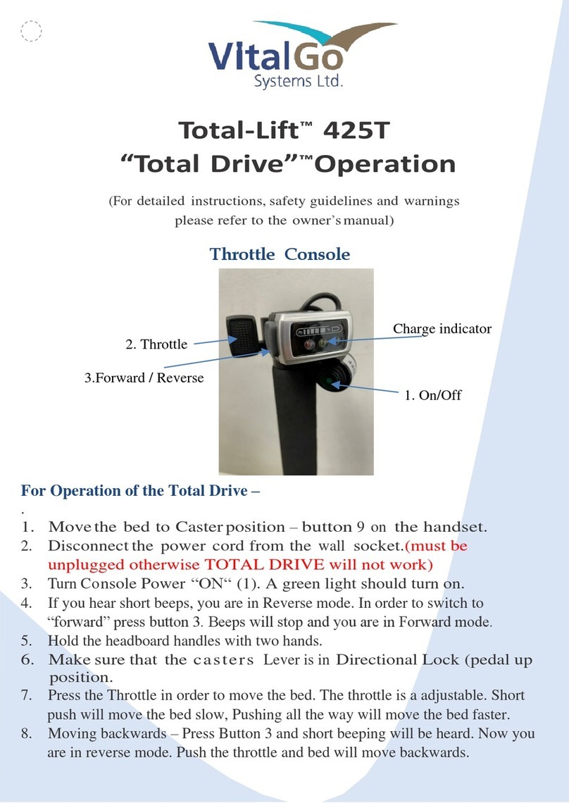 VitalGo Total-Lift 425T quick start guide