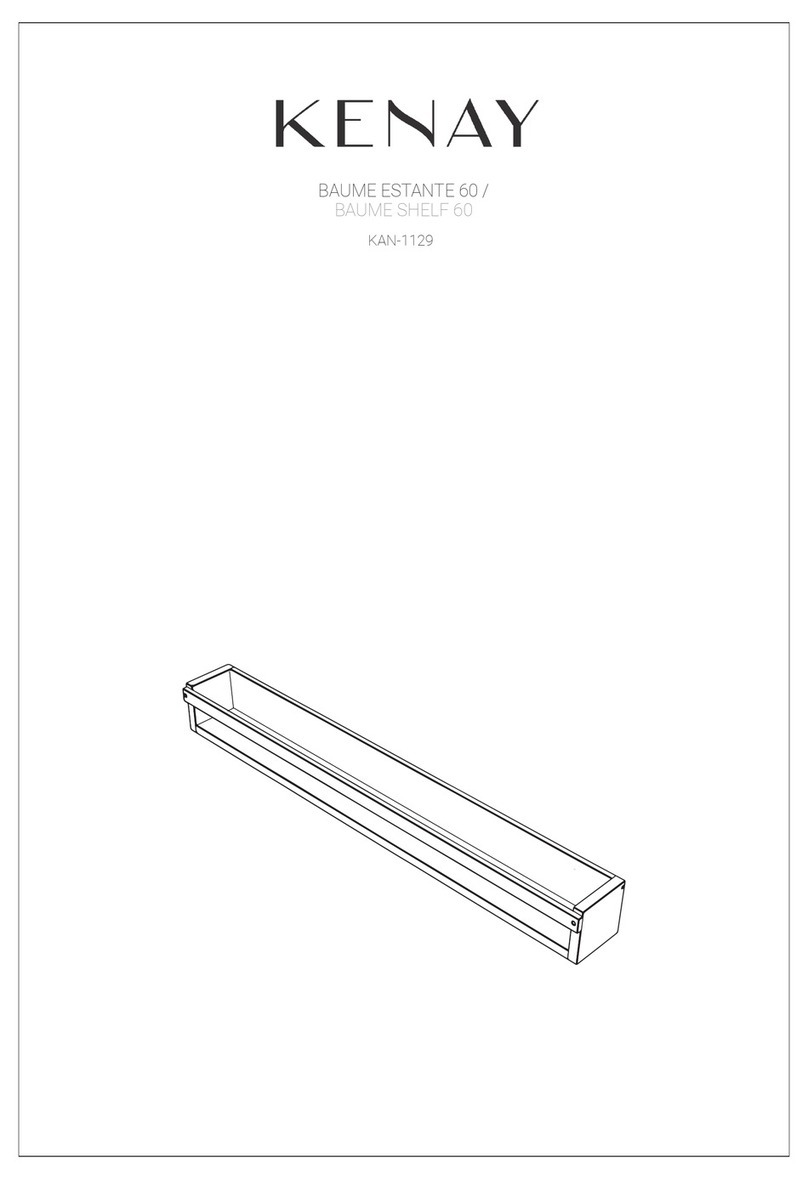 KENAY BAUME SHELF 60 KAN-1129 Assembly instructions