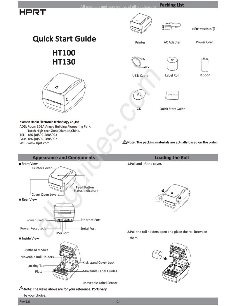 HPRT HT100 User manual