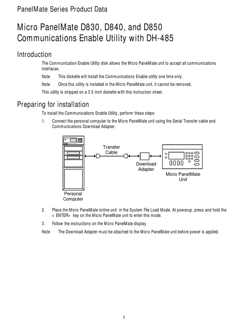 Cutler-Hammer PanelMate Series Operation manual