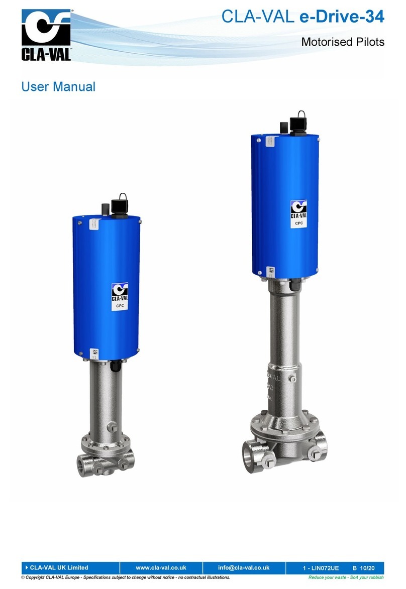 CLA-VAL e-Drive-34 User manual