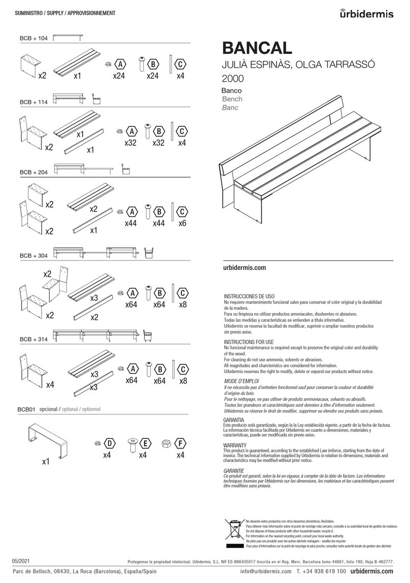 urbidermis BANCAL 2000 User manual