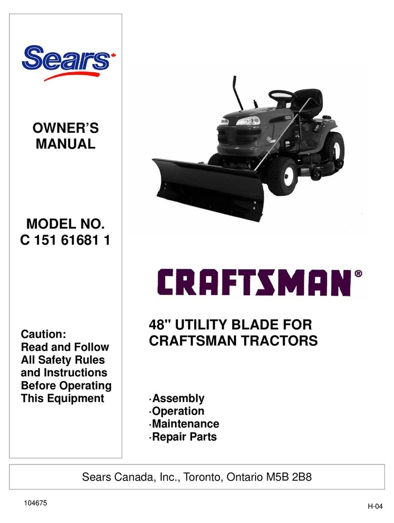 Sears CRAFTSMAN C 151 61681 1 owner's manual