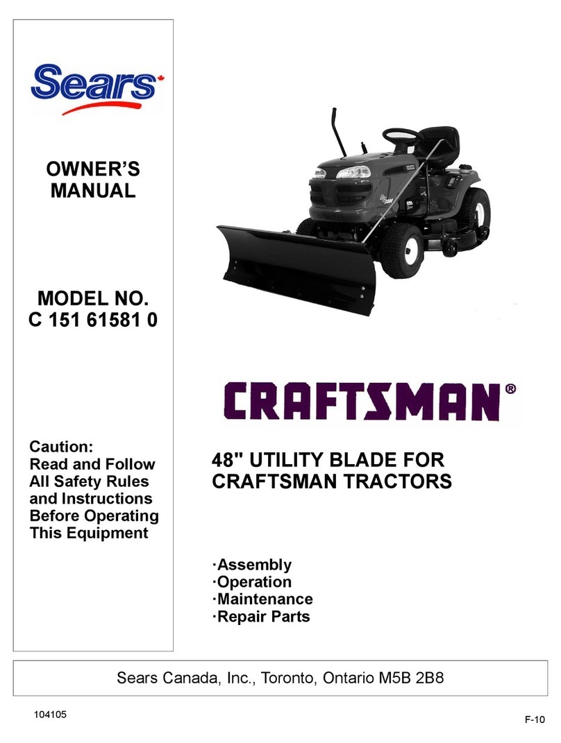 Sears CRAFTSMAN C 151 61581 0 owner's manual