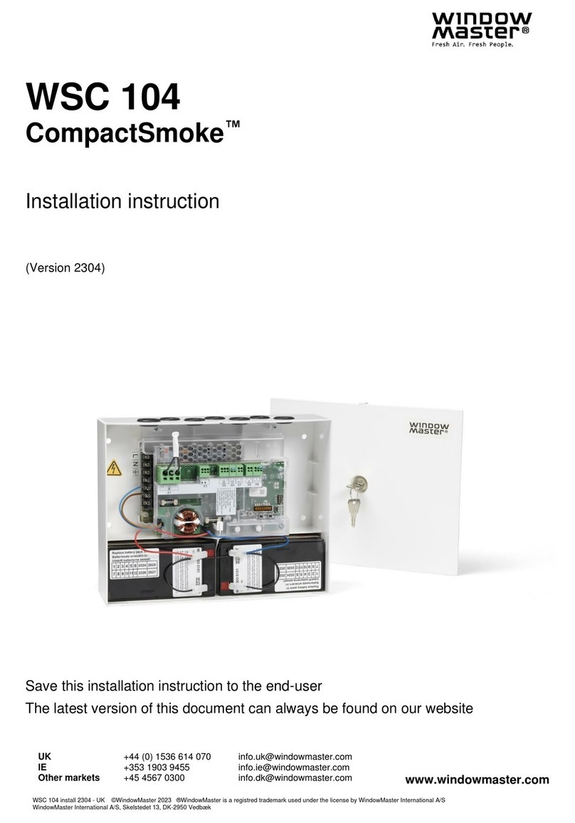 WindowMaster CompactSmoke WSC 104 Installation instruction WindowMaster CompactSmoke WSC 104 Installation instruction