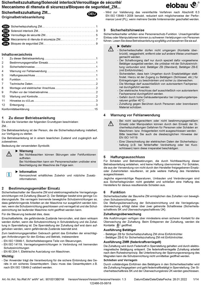 elobau ZM Series Translation of the original operating instructions