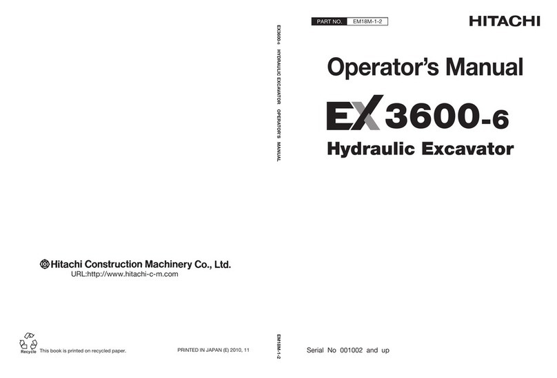Hitachi EX 3600-6 User manual