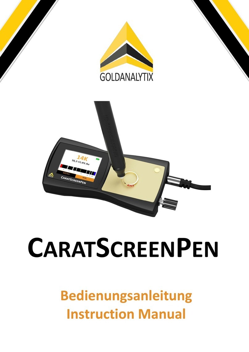 Goldanalytix CARATSCREENPEN instruction manual