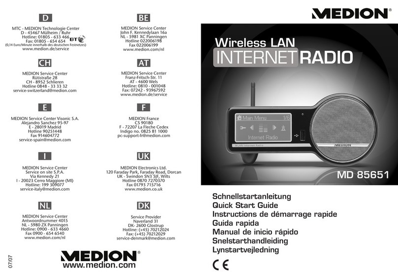 Medion MD 85651 User manual