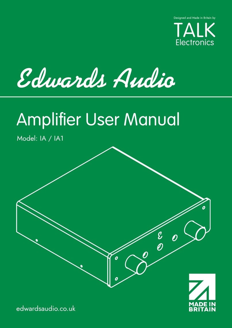 Talk electronics Edwards Audio IA User manual