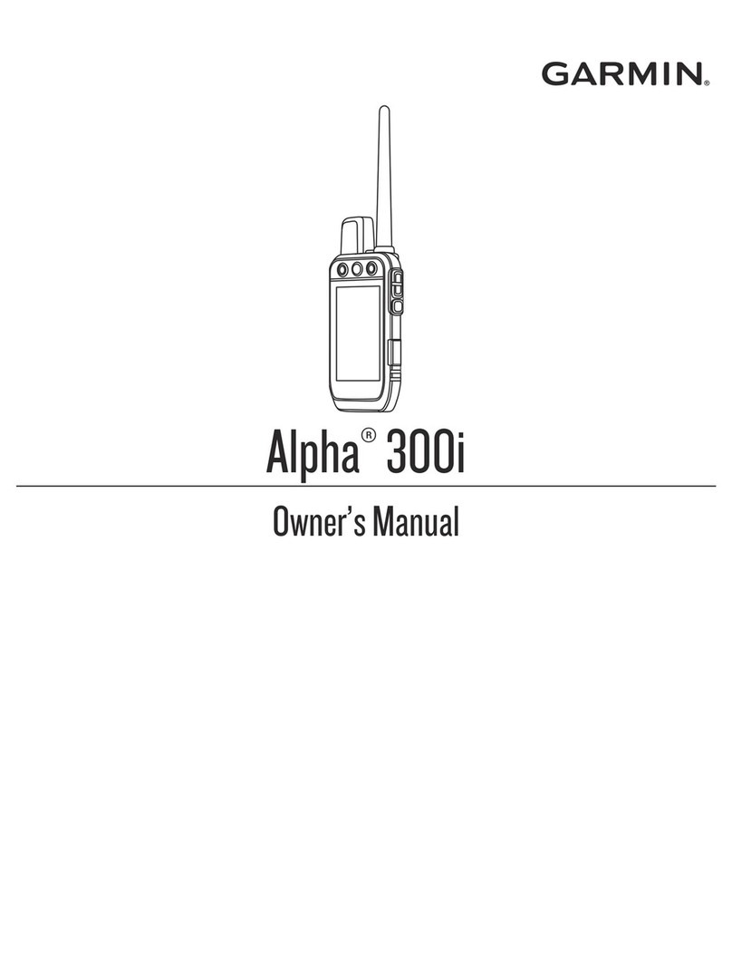 Garmin Alpha 300i User manual