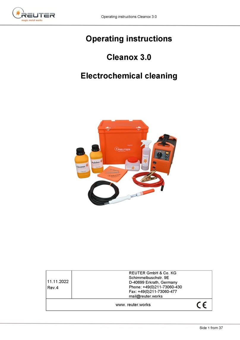 REUTER Cleanox 3.0 operating instructions