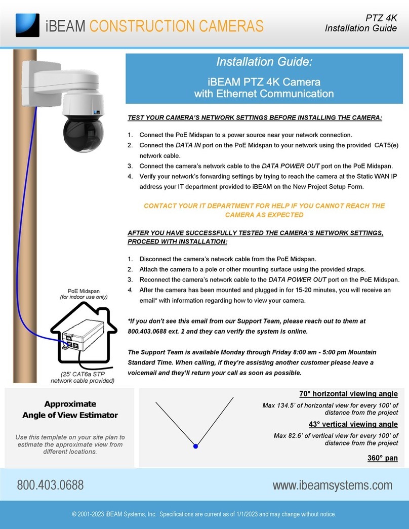 iBeam PTZ 4K installation guide