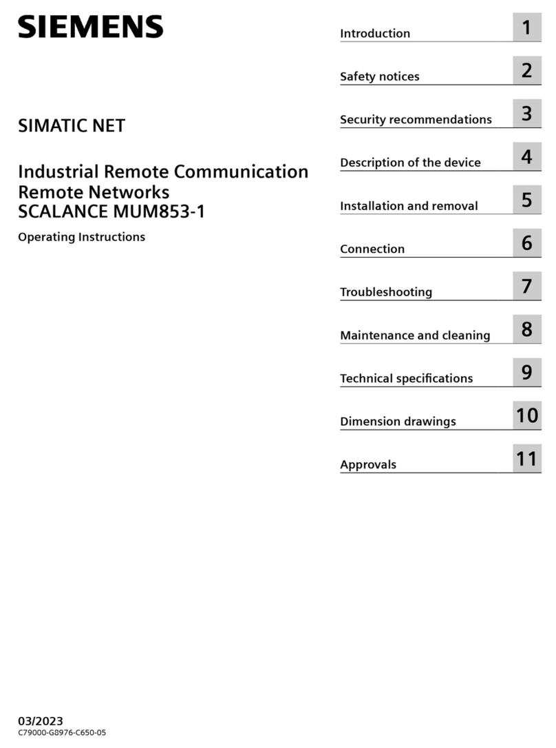 Siemens SCALANCE MUM853-1 operating instructions