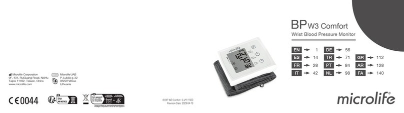 Microlife BP W3 Comfort User manual