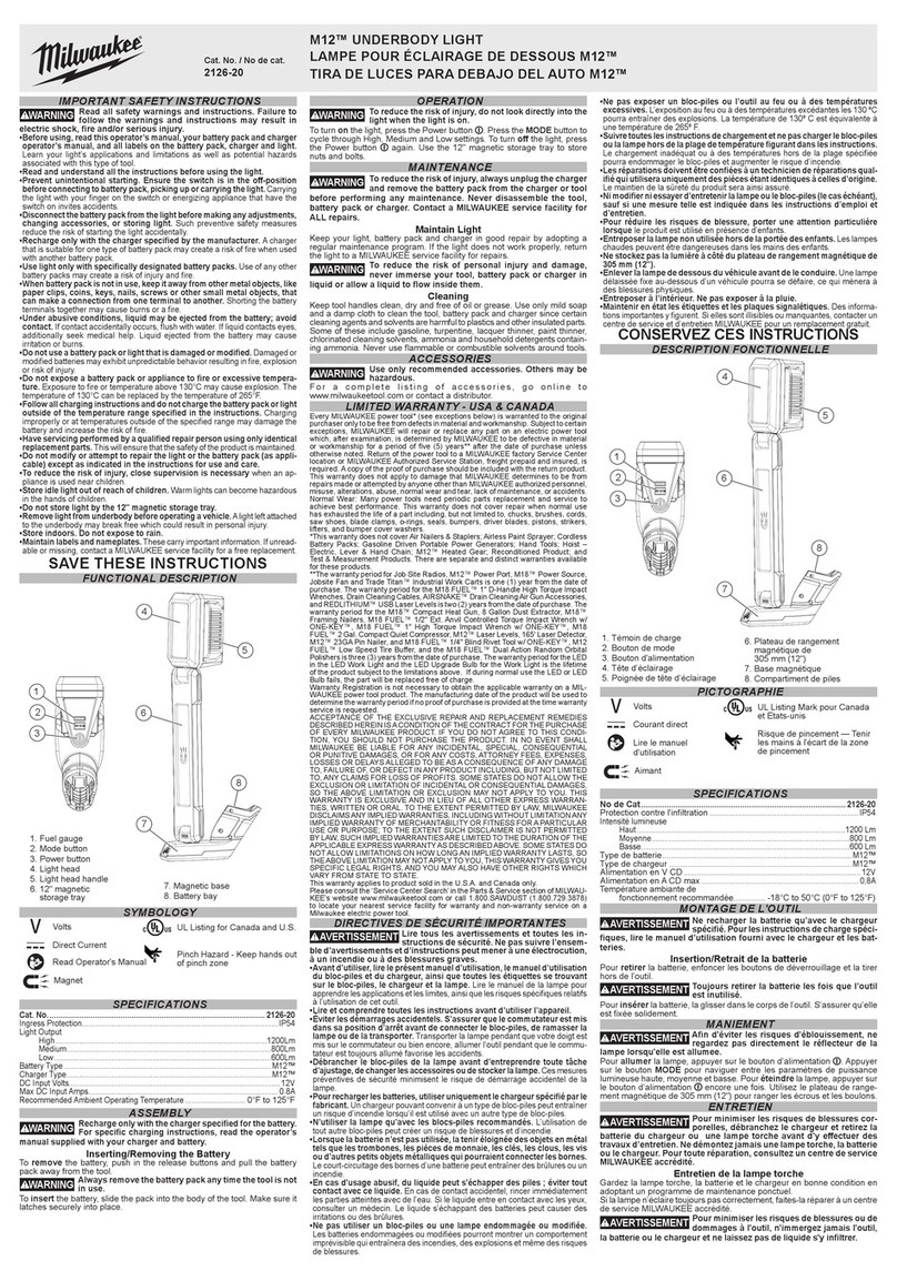 Milwaukee M12 Fuel instructions