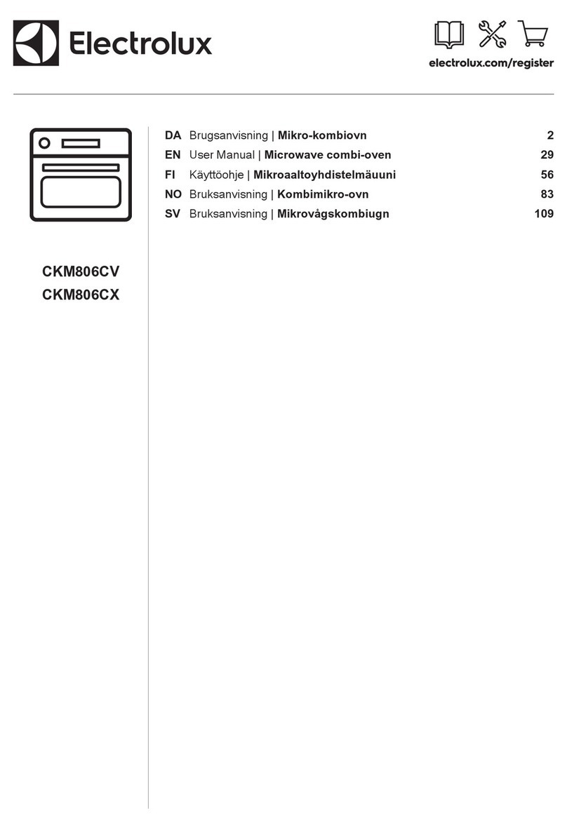 Electrolux CKM806CV User manual