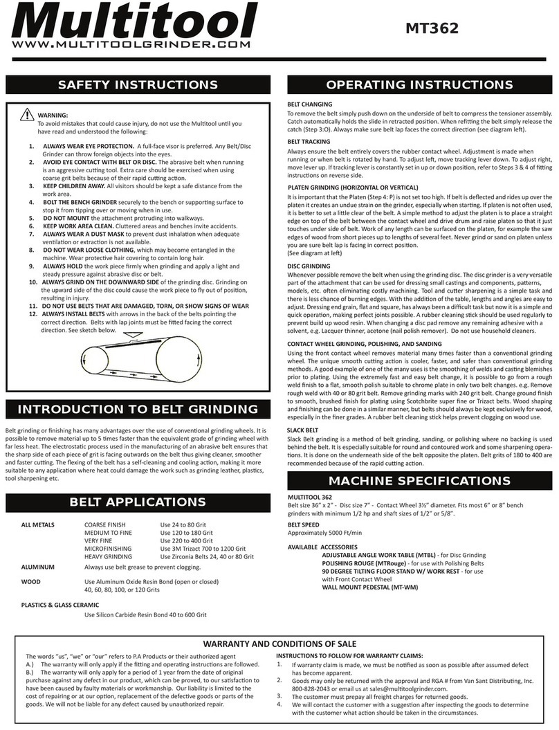 Multitool MT362 User manual