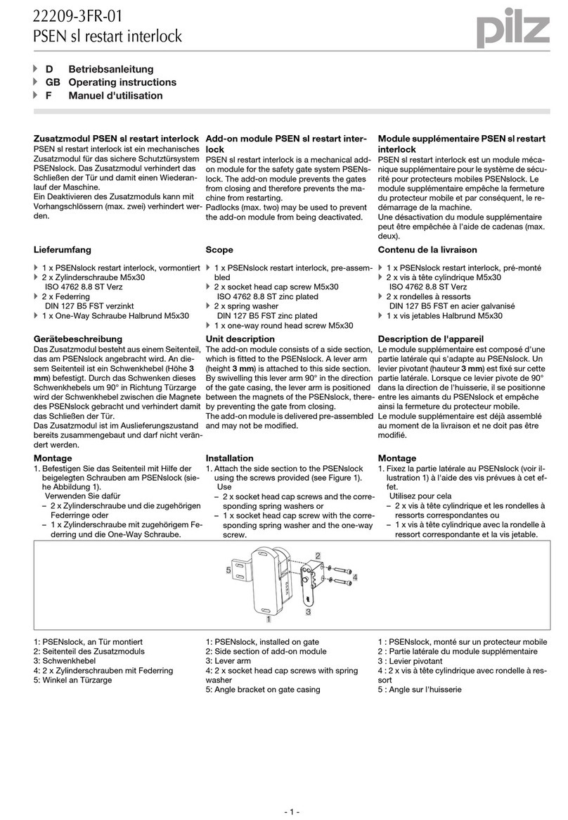 Pilz 22209-3FR-01 User manual