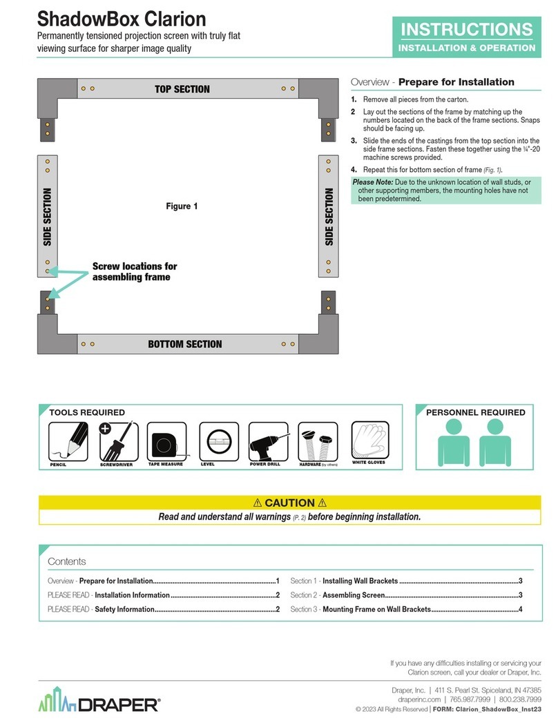 Draper ShadowBox Clarion User manual