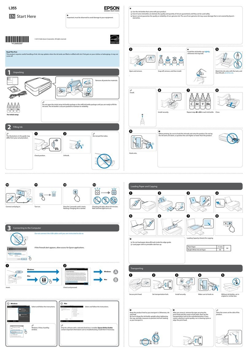 Epson L355 Instruction Manual