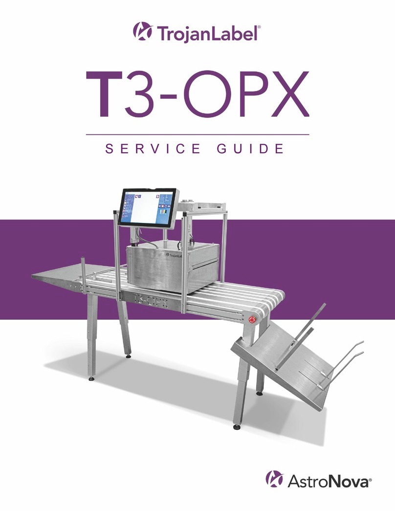 AstroNova TrojanLabel T3-OPX Service guide AstroNova TrojanLabel T3-OPX Service guide