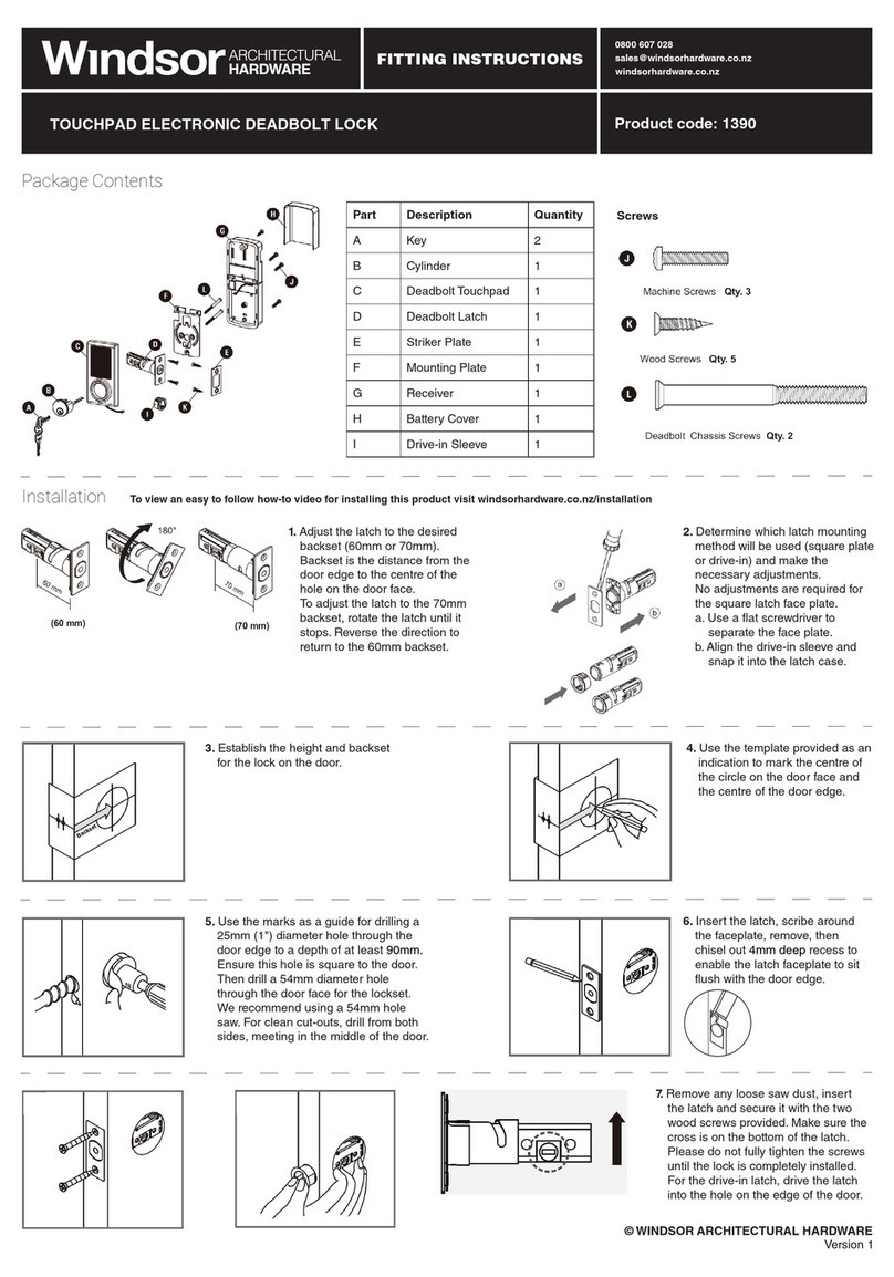 Windsor 1390 User manual
