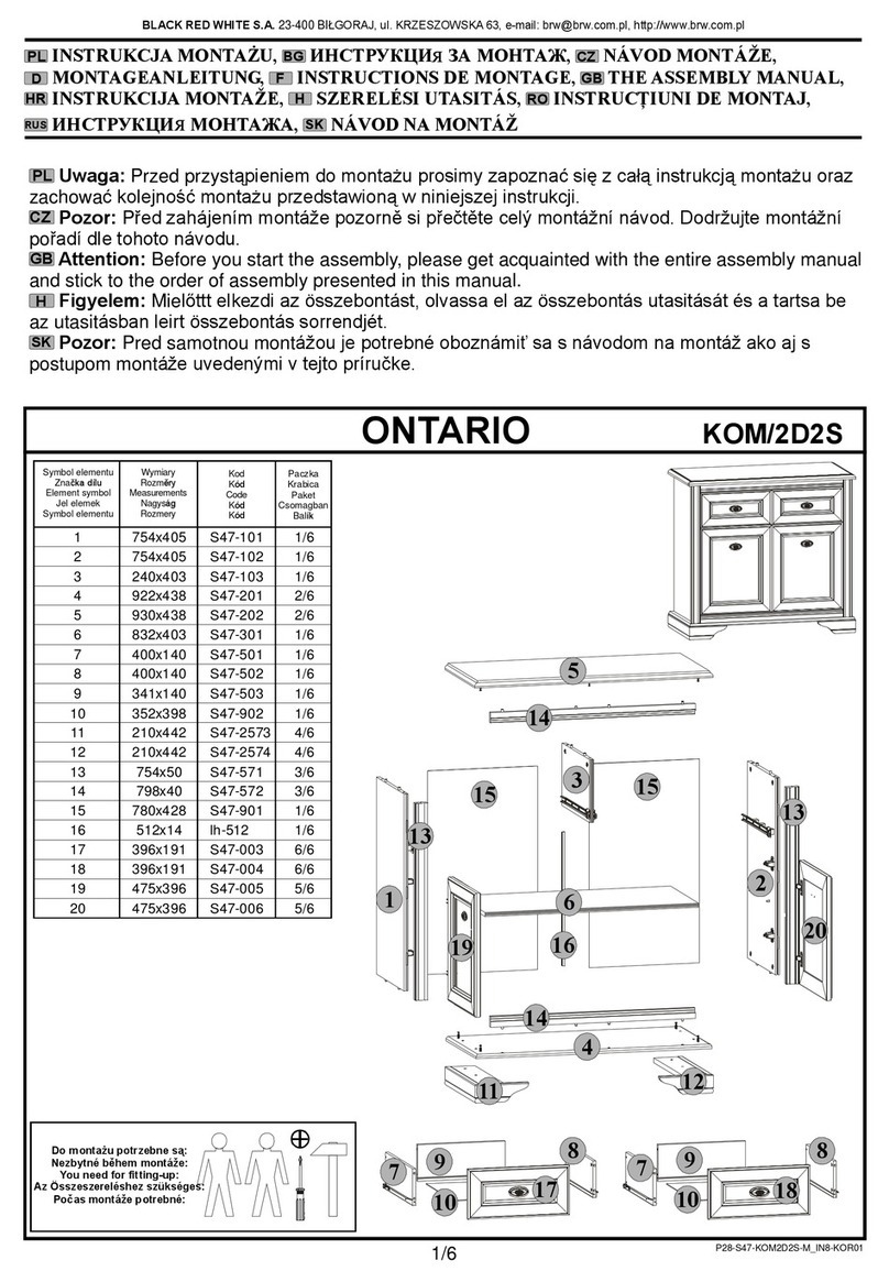 BLACK RED WHITE ONTARIO KOM/2D2S Assembly manual BLACK RED WHITE ONTARIO KOM/2D2S Assembly manual