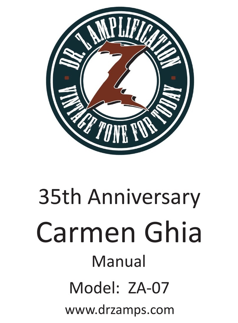 DR. Z Amplification Carmen Ghia manual
