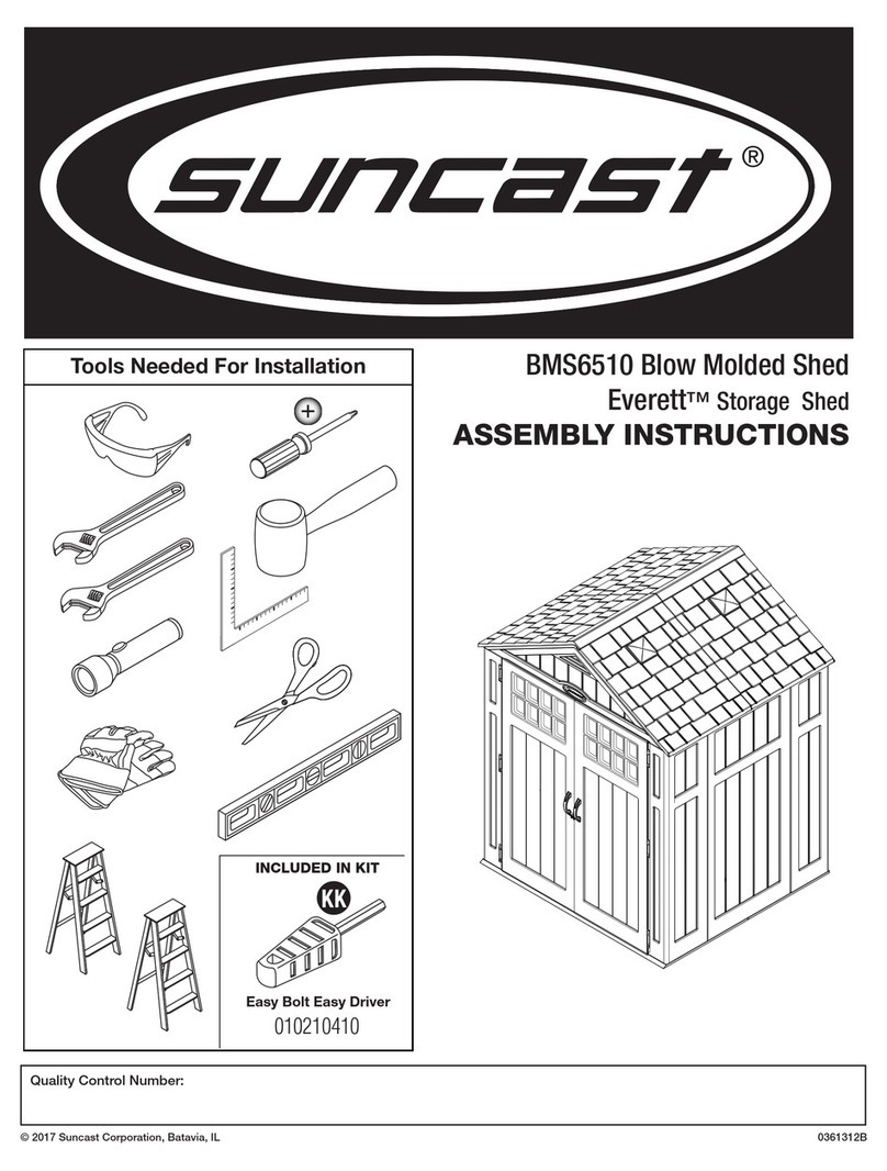 Suncast Everett BMS6510 Assembly instructions Suncast Everett BMS6510 Assembly instructions