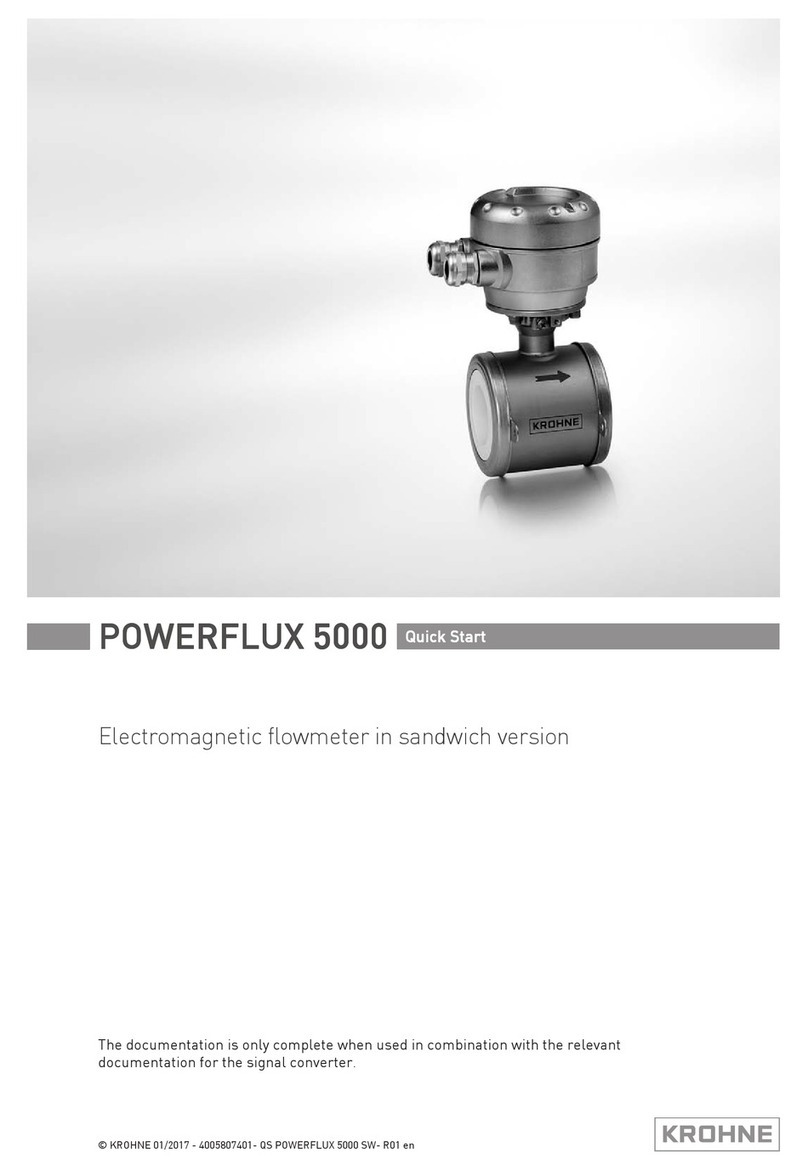 KROHNE POWERFLUX 5000 User manual
