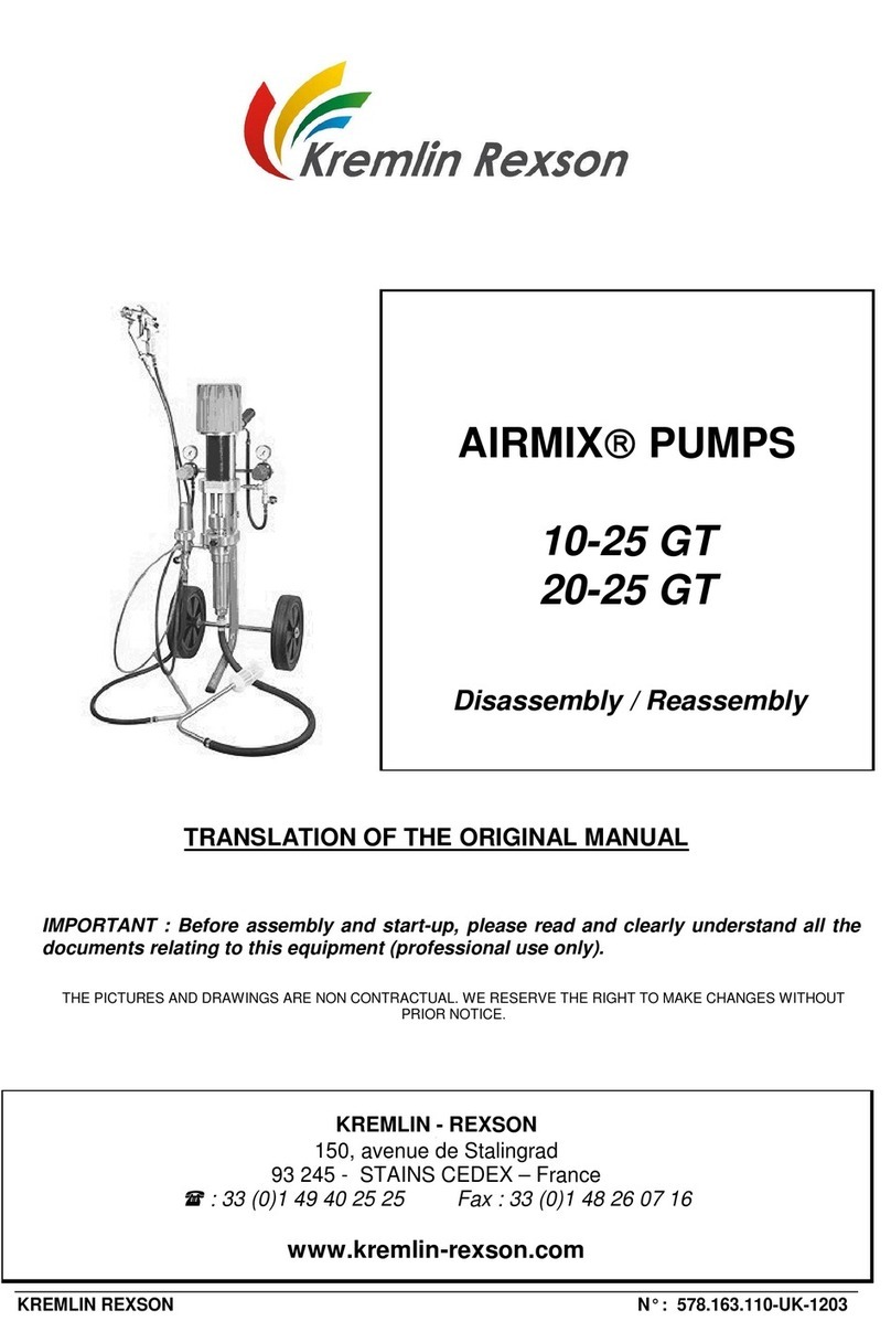 Kremlin-Rexson AIRMIX 10-25 GT Repair manual