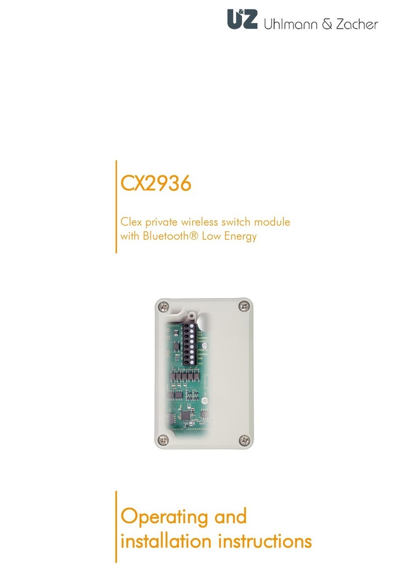 uhlmann & zacher CX2936 Operating and installation instructions