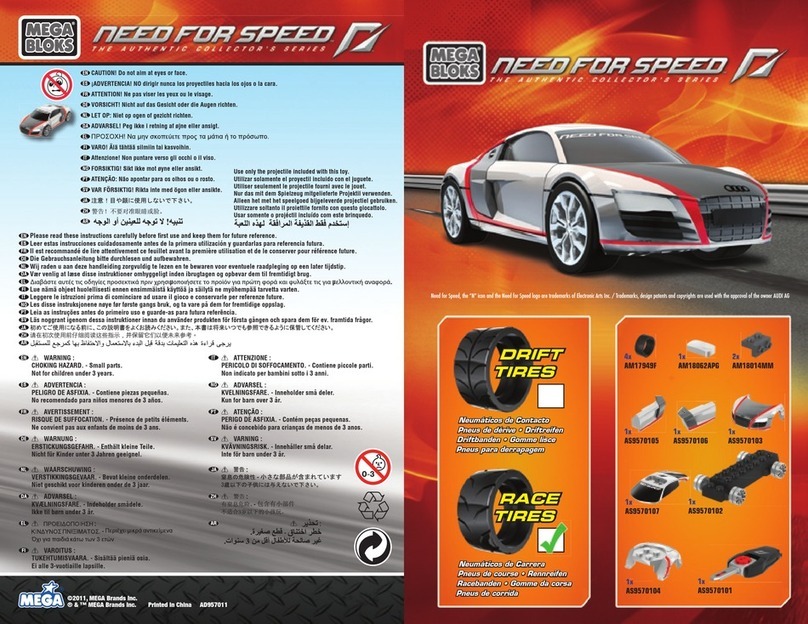 Mega Bloks NEED FOR SPEED 95701 User manual