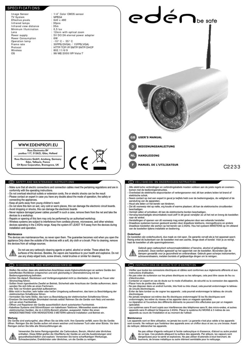 Eden C2233 User manual