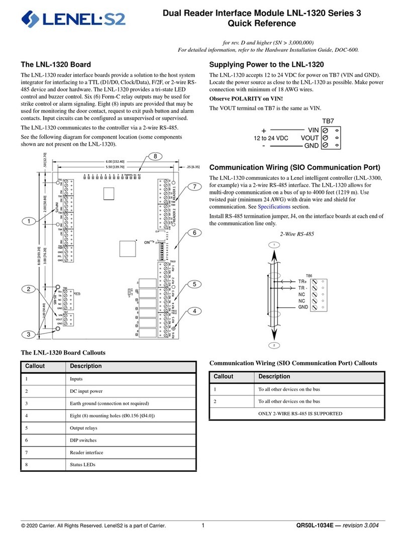 LenelS2 3 Series quick reference