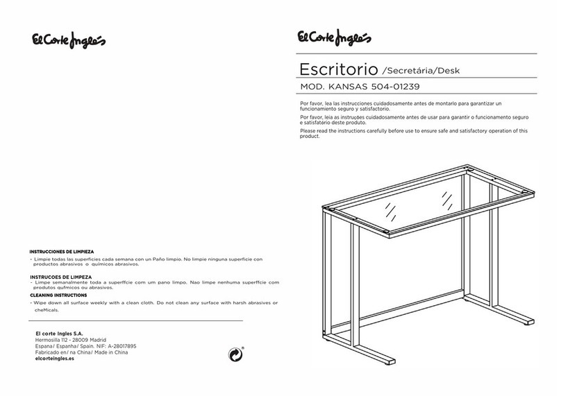 El Corte Inglés KANSAS 504-01239 Assembly instructions El Corte Inglés KANSAS 504-01239 Assembly instructions