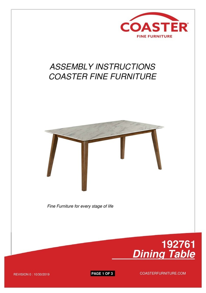 Coaster 192761 User manual Coaster 192761 User manual
