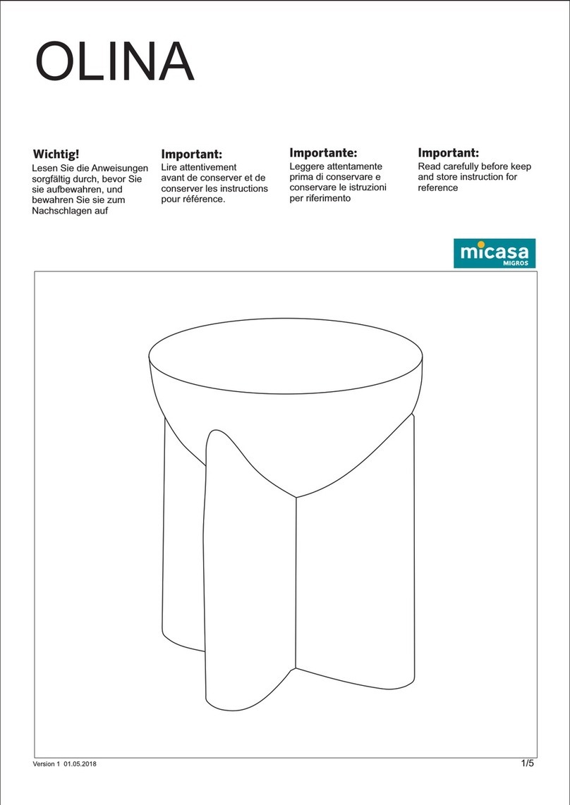 Micasa OLINA User manual