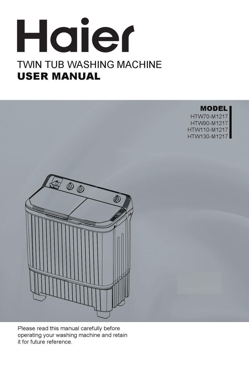 Haier HTW70-M1217 User manual Haier HTW70-M1217 User manual