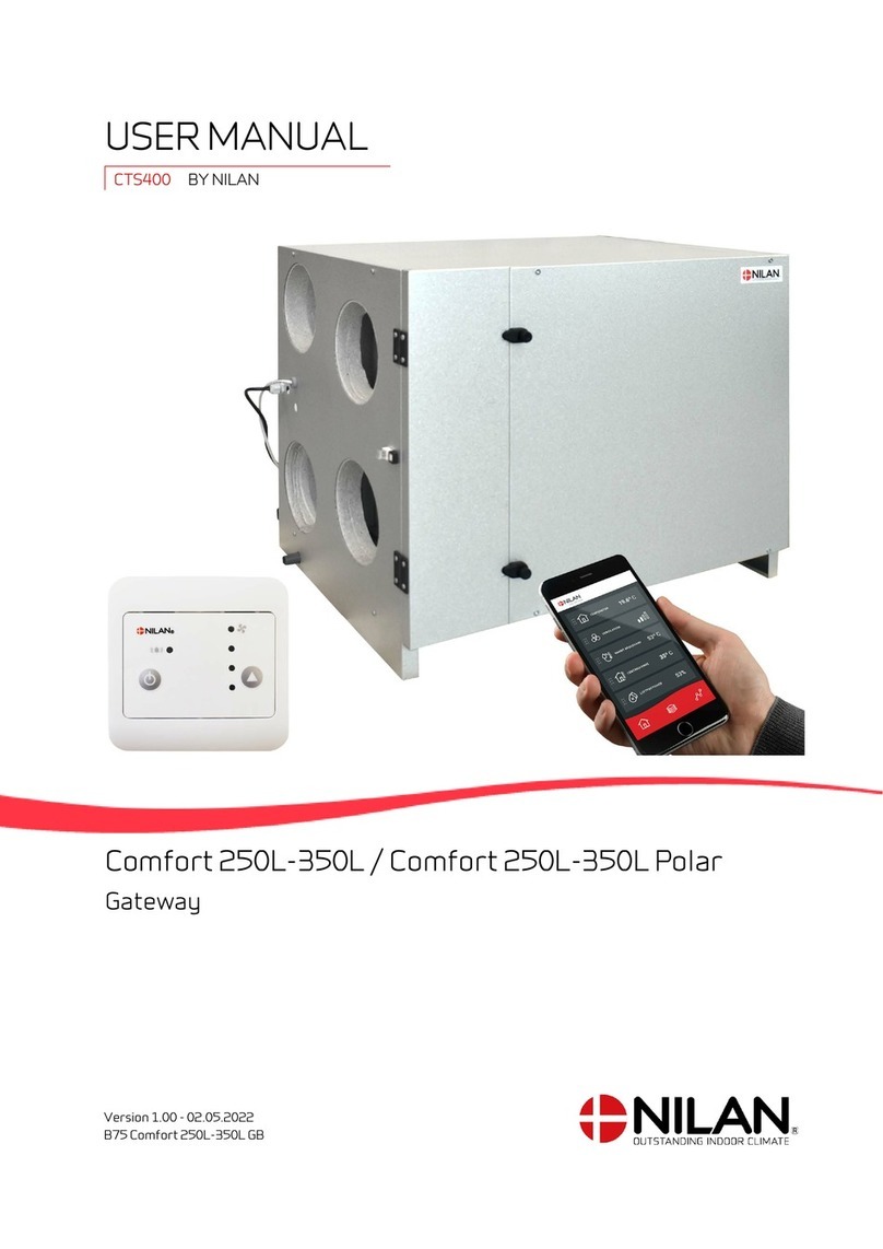 nilan Comfort 250L-350L user manual