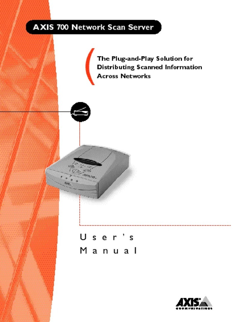Axis 700 User manual Axis 700 User manual