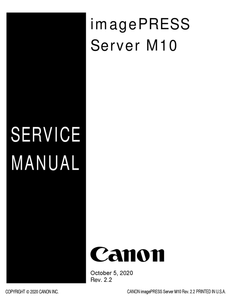 Canon imagePRESS Server M10 User manual