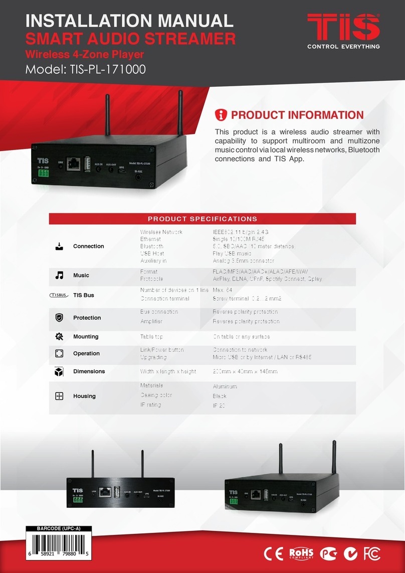TIS PL-171000 installation manual