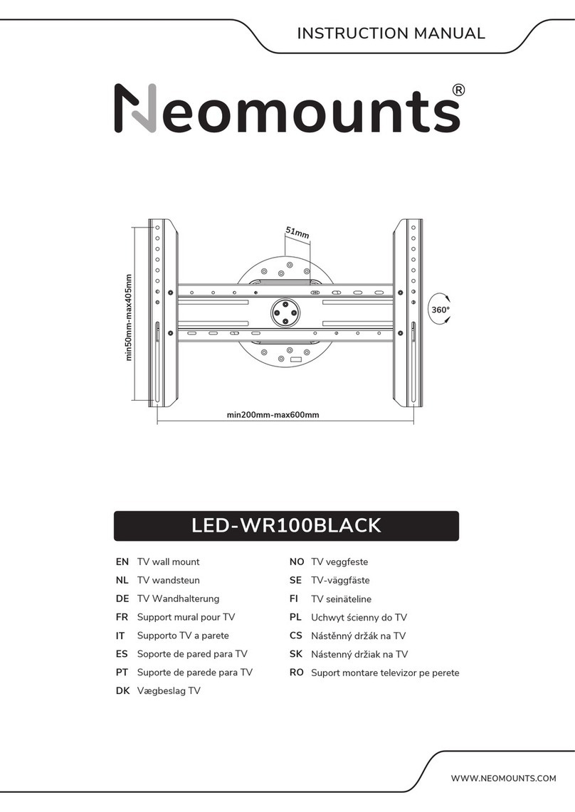 NeoMounts LED-WR100BLACK instruction manual