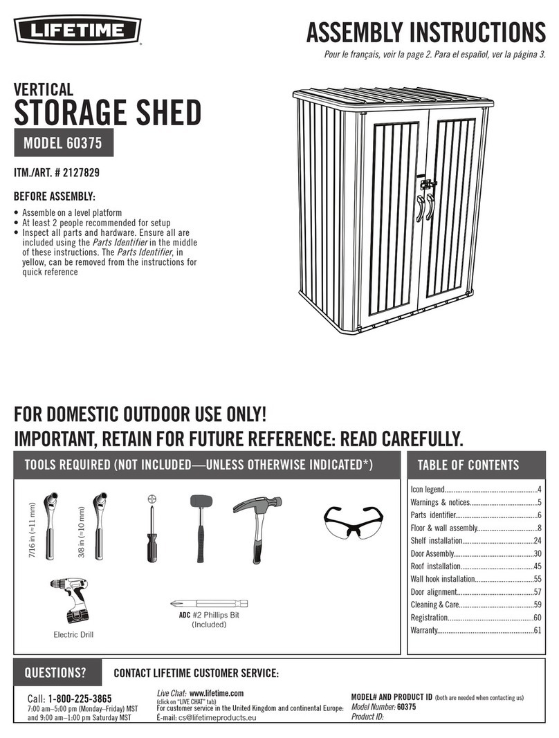 Lifetime 60375 Assembly instructions