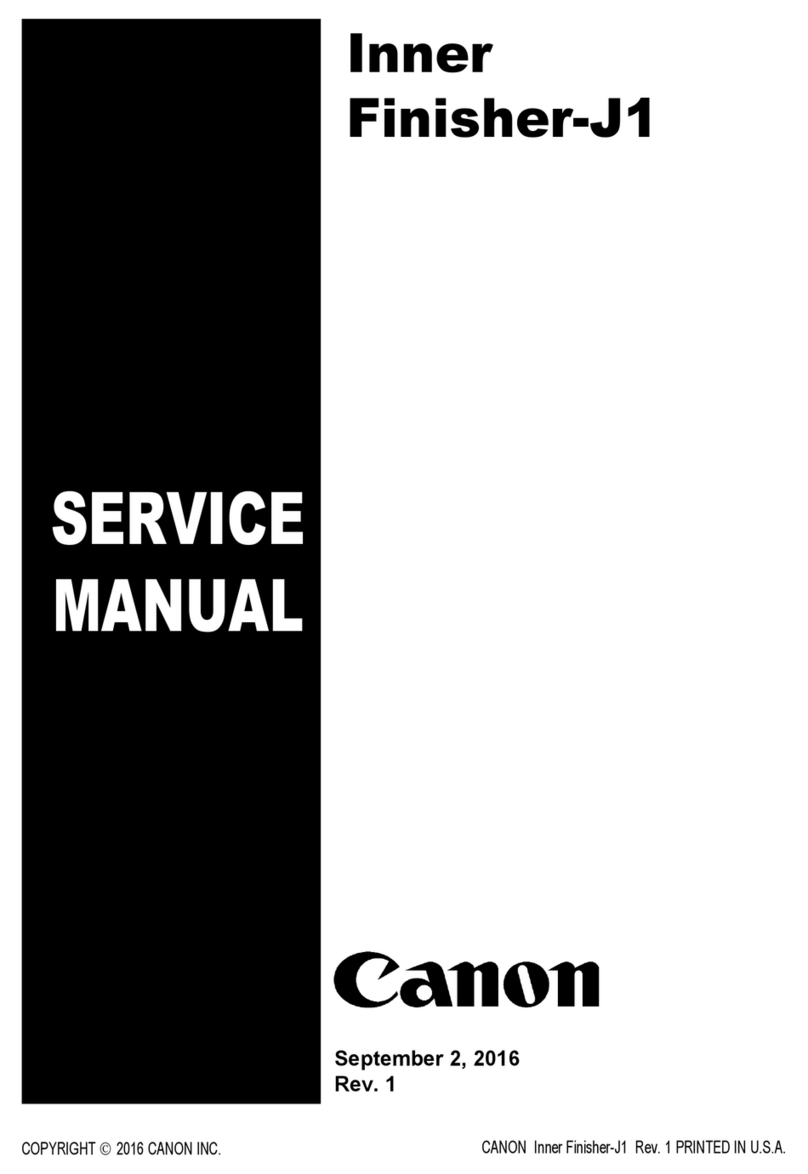 Canon Inner Finisher-J1 Service manual