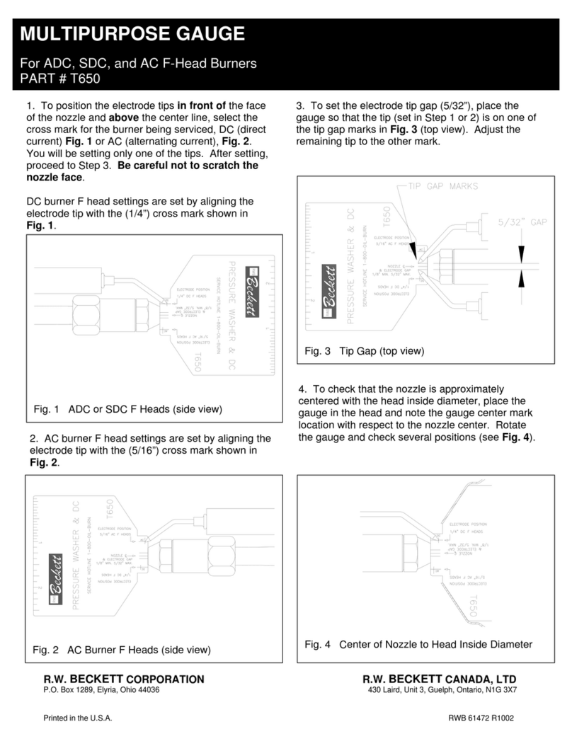 Beckett T650 manual