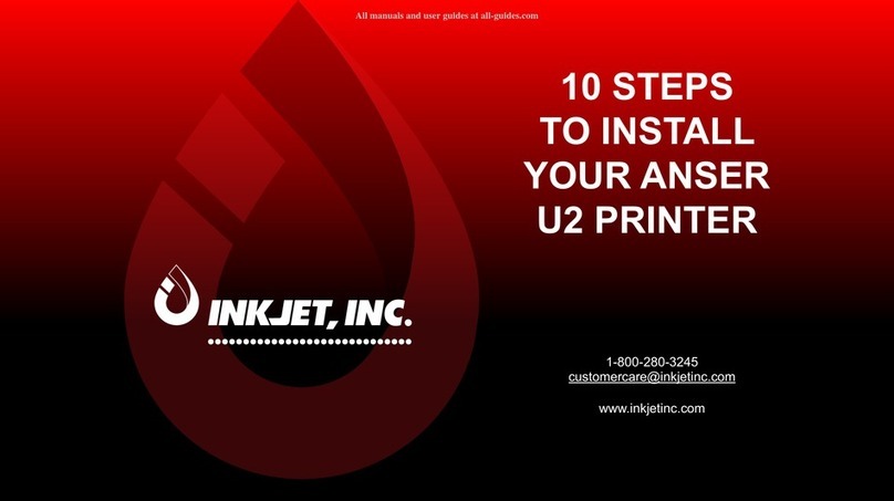 InkJet ANSER U2 User manual